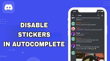 How To Disable Sticker In Autocomplete On Discord App | Step By Step