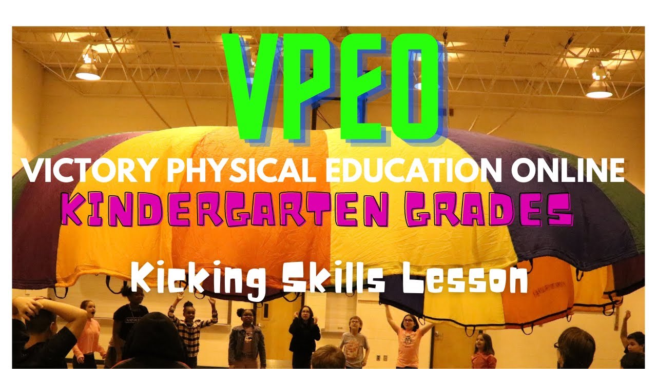 PE Games Kindergarten Kicking Lesson YouTube
