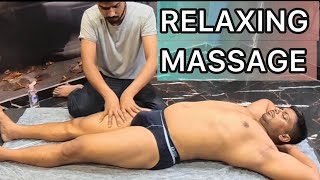 Indian Muscular Man Gets Deep Relaxing Body Massage 💆‍♂️ | Intense ASMR Relaxation Therapy