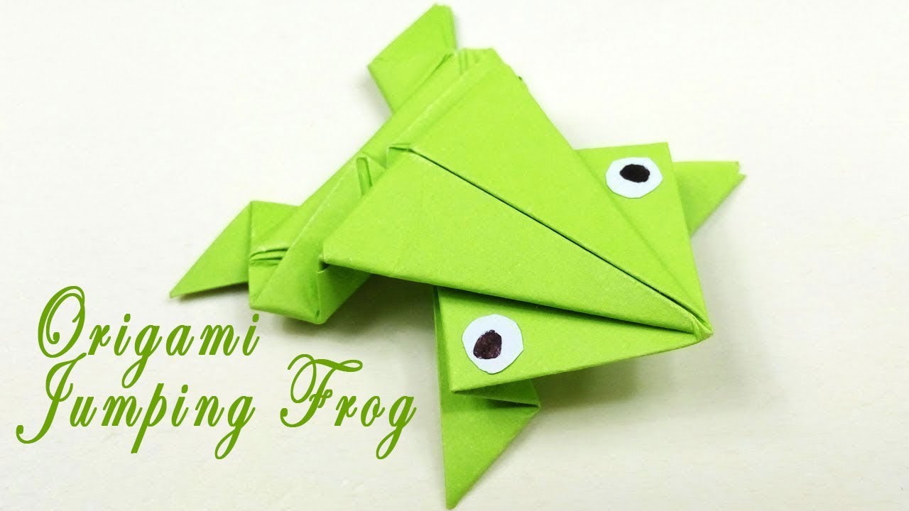 How to make origami Jumping frog? - YouTube