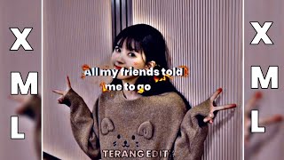 🎧All my friends told me to go [Remix xml] 🔰Alight motion xml files in comments Box