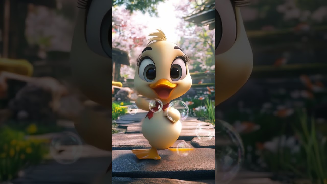 Duck hops to Baby Shark with style🦈cutest dancing moment