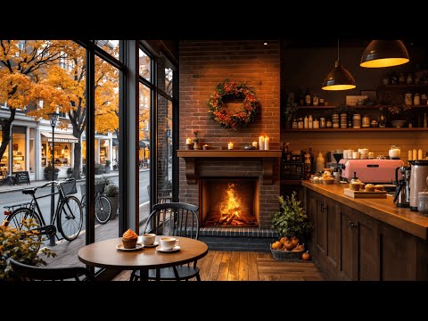 Cozy New York Restaurant ambience - Relaxing Jazz music, rain, city lights  [3 hours]