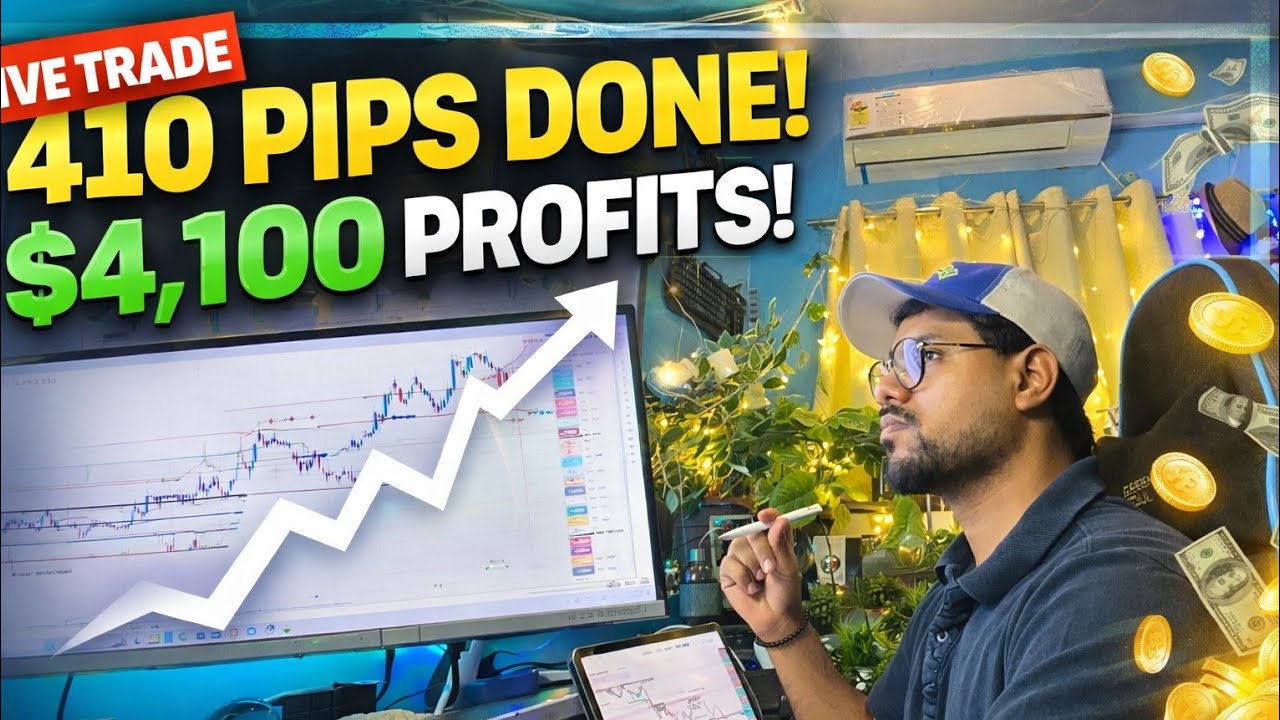 Live learning video | 410 Pips Done in the Gold | 