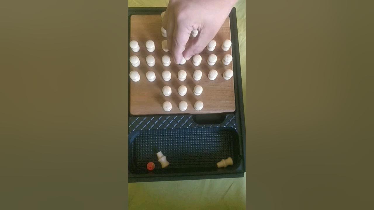 Brainvita peg solitaire Solution in 1 min brainvita solitaire YouTube