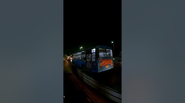 Pune City Bus Night Journey #short #shortvideo #viral #msrtc #travelvlogs #busjourney #pmpml