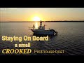 Staying On Board a Small Crooked PilotHouse Boat Key Largo Florida Keys