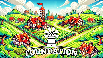 Building a Chill Medieval Town in Foundation 1.0 | Laid-Back Gameplay