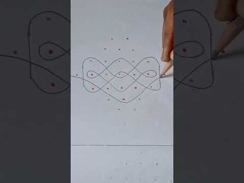 7-2 straight dots simple and easy muggulu designs subscribe my channel friends please subscribe