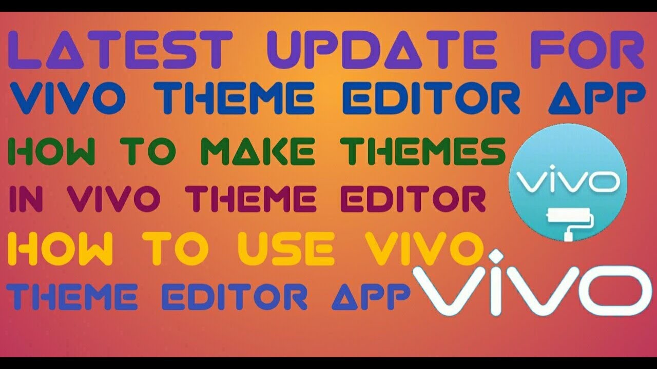 Vivo Theme Editor Latest Update| All Problem Solved In Vivo Theme Editor App|OFFICIAL ANURAG