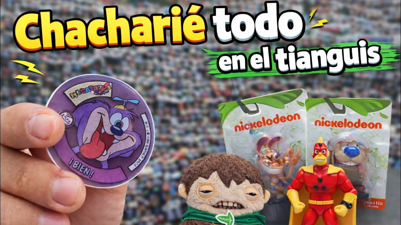 Chachareando en el Tianguis mega tazo ren y stimpy muchas figuras #juguetesantiguos #swapmeet #toys