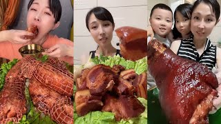 ASMR SOSLU ÇİN YEMEKLERİ SPICY CHINESE FOOD 吃辛辣的中国菜 (Pork Belly) 🍖MUKBANG 먹방 🌶