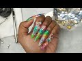 🔴 Watch Me Do Nails Live! Rainbow Glitter Nails + Q&A