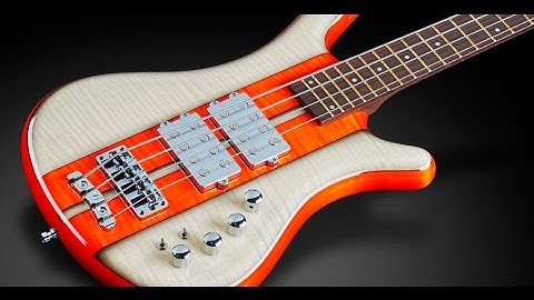 Warwick Custom Shop Masterbuilt - Corvette $$ Colored Flamed Maple Body - Racing Stripes #16-3085