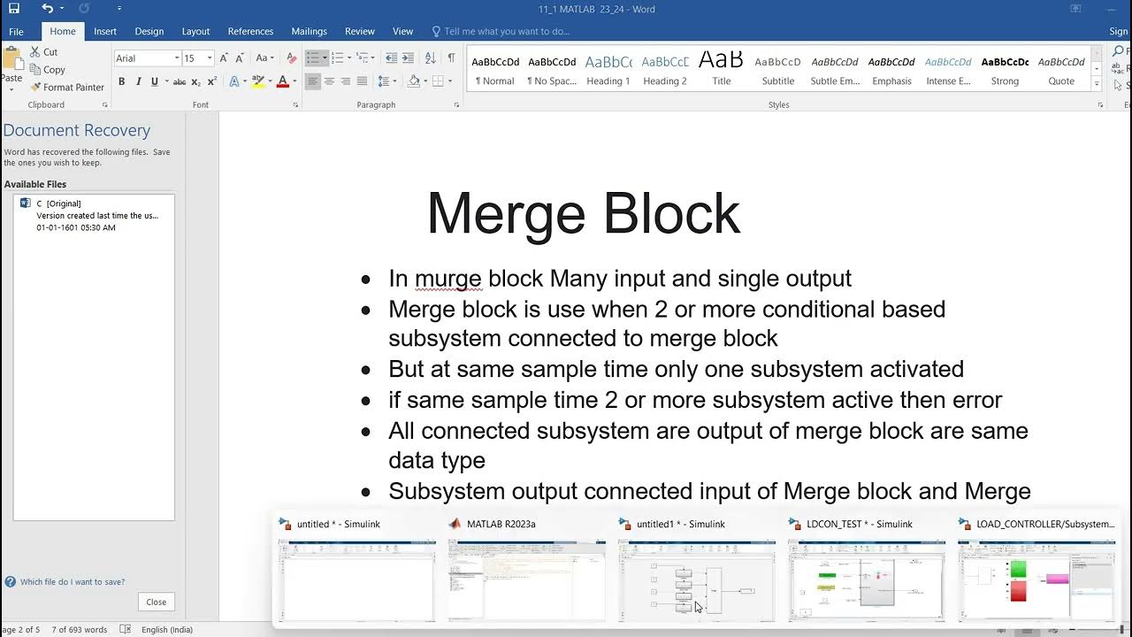 matlab matlab merge block simulink youtube