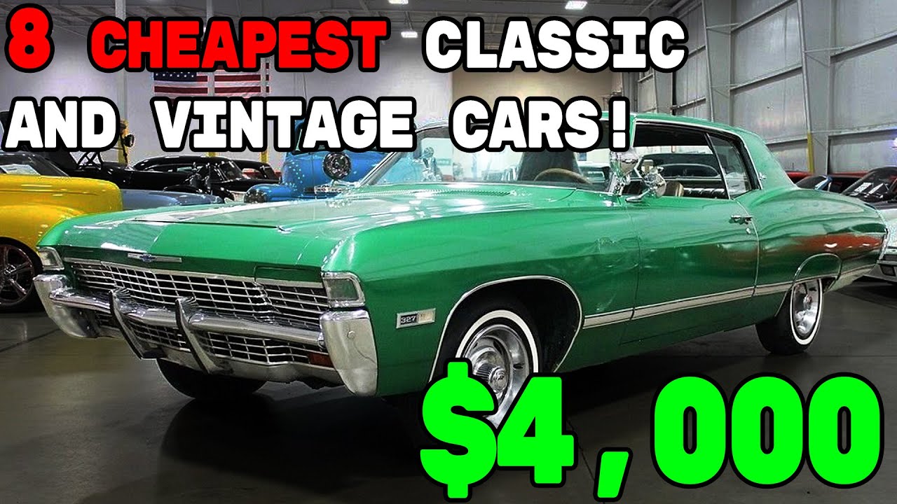 8 Classic Vehicles for Sale Online Now Under $6,000 - Links to Listings