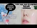 CARA BIKIN WAJAH PUTIH & GLOWING PERMANEN DALAM 1 MINGGU | TREATMENT AIR MAWAR & BABY OIL