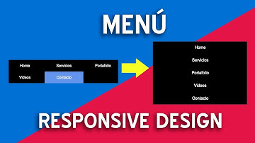 Cómo hacer un menú responsive | CSS Responsive Design