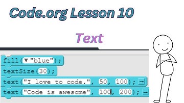 Code org CSD Unit 3 Lesson 10 - Text