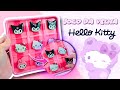 COMO FAZ UM JOGO DA VELHA GIGANTE DA HELLO KITTY DE CERÂMICA FRIA, não acredito no resultado!!