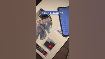Counting Pakistani Currency