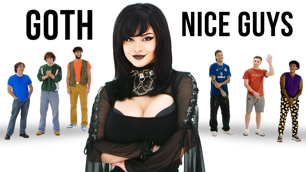 ⁣Goth Girls Blind Date 7 Nice Guys