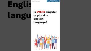 Is Every Plural Or Singular In English Language englishlearning englishgrammar englishtips