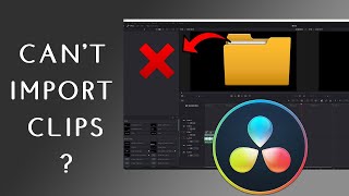 You Cant Import Files In Davinci Resolve  Do This