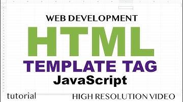 HTML Template Tag - HTML5 & JavaScript - Part 8