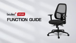 Boulies Op180 Ergonomic Chair Functions Guide
