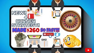 BRAND NEW 4 CORNER ROULETTE STRATEGY!! MADE $260 TELL ME WHAT U THINK!!! LETZ GOOOO!😇😇🤩🤩
