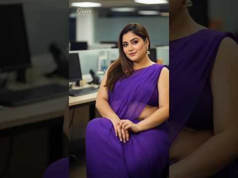 Office Elegance in Purple 💜 | Grace in Pixels