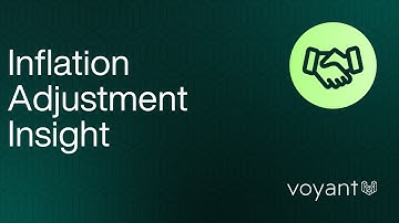 Voyant Tutorial: Inflation Adjustment Insight