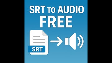 How to Convert SRT to Audio - Free 2025