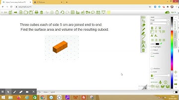Three cubes each of side 5 cm are joined end to end. Find the ...