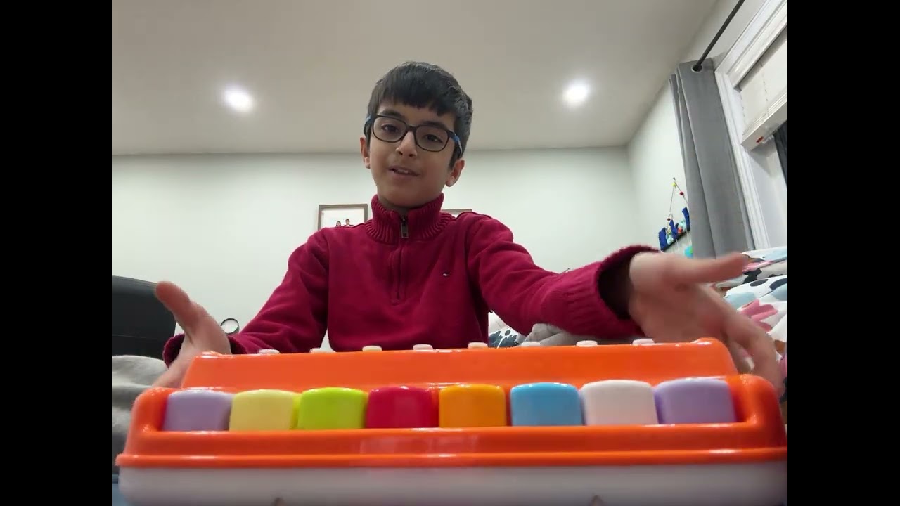 The song “happy birthday” on a xylophone 