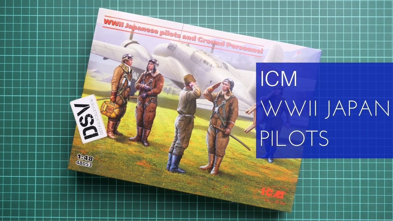 ICM 1/48 WWII Japanese Pilots and Ground Personnel (48053) Review