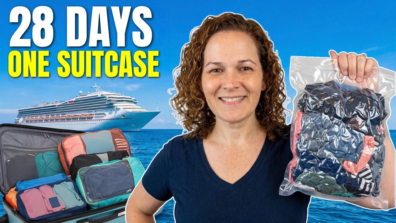 What's In My Suitcase? | Pack With Me for a 28-Day Cruise