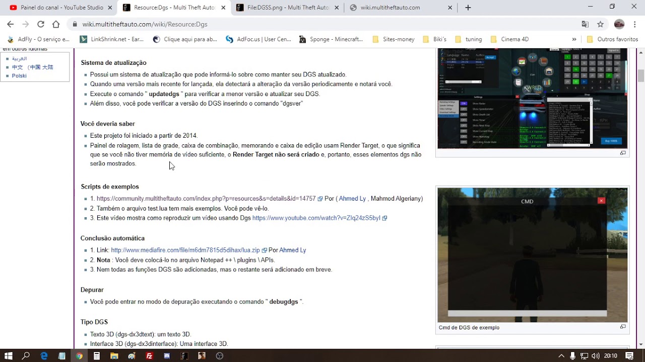 MTA-SA Escola De Mta Script Aula 3 : DGS - YouTube