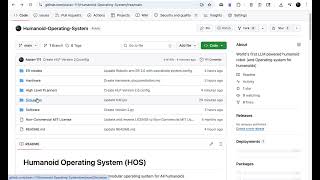 Navigating the Humanoid OS repository on github. A breakthrough in robotics open-sourced!