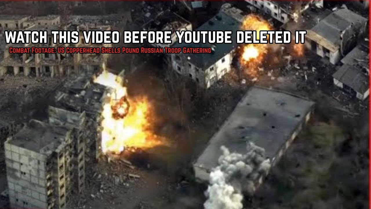 Combat Footage: Russian Troop Gathering Hit by US M712 Copperhead | Russia Ukraine War Update Today