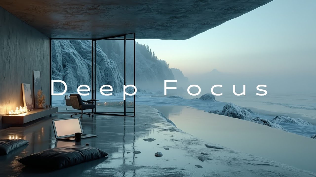 Музыка для глубокой концентрации для работы | Учеба зимой | Расслабляющая фоновая атмосфера