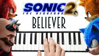 SONIC 2 🦔 Believer - Film Müziği || Melodika Notaları Resimi