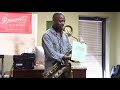 Marcus Strickland clinic at Sax Alley, Sept. 12th 2015