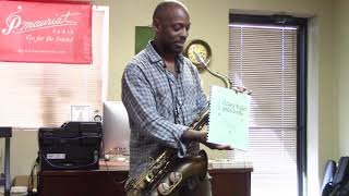 Marcus Strickland clinic at Sax Alley, Sept. 12th 2015