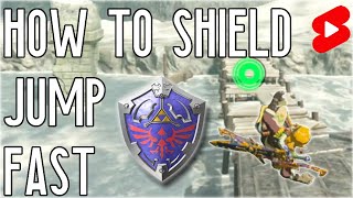 How To Shield Jump In 30 Seconds #shorts #botw