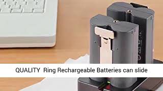 Ring Battery Charger, Dual Port Charging Station for Ring Spotlight Cam Battery, Ring Video Doorbell
