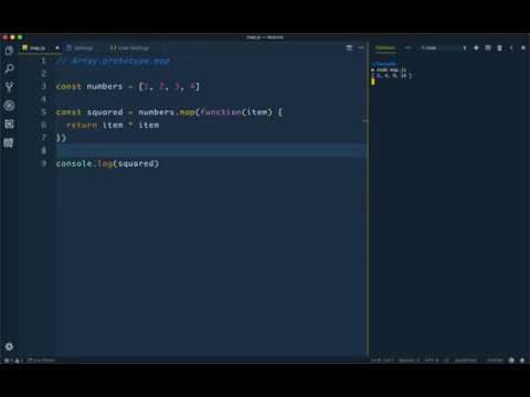 How to square numbers in an array using map