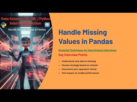 Handle Missing Values in Pandas like a Pro | Data Science & ML Interview Question Explained