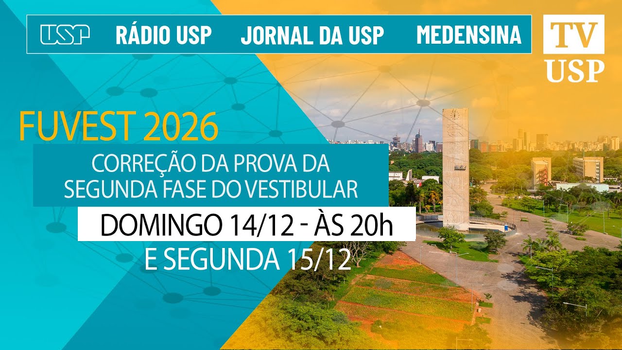 🔴 Fuvest 2026 - Correção da prova da segunda fase do vestibular da USP ...